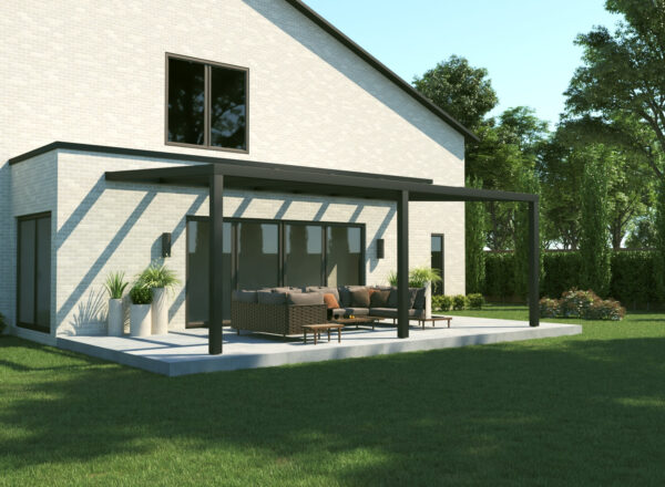 Zadaszenie tarasu z aluminium i szkła w kolorze antracytu 6x3m - Image 4